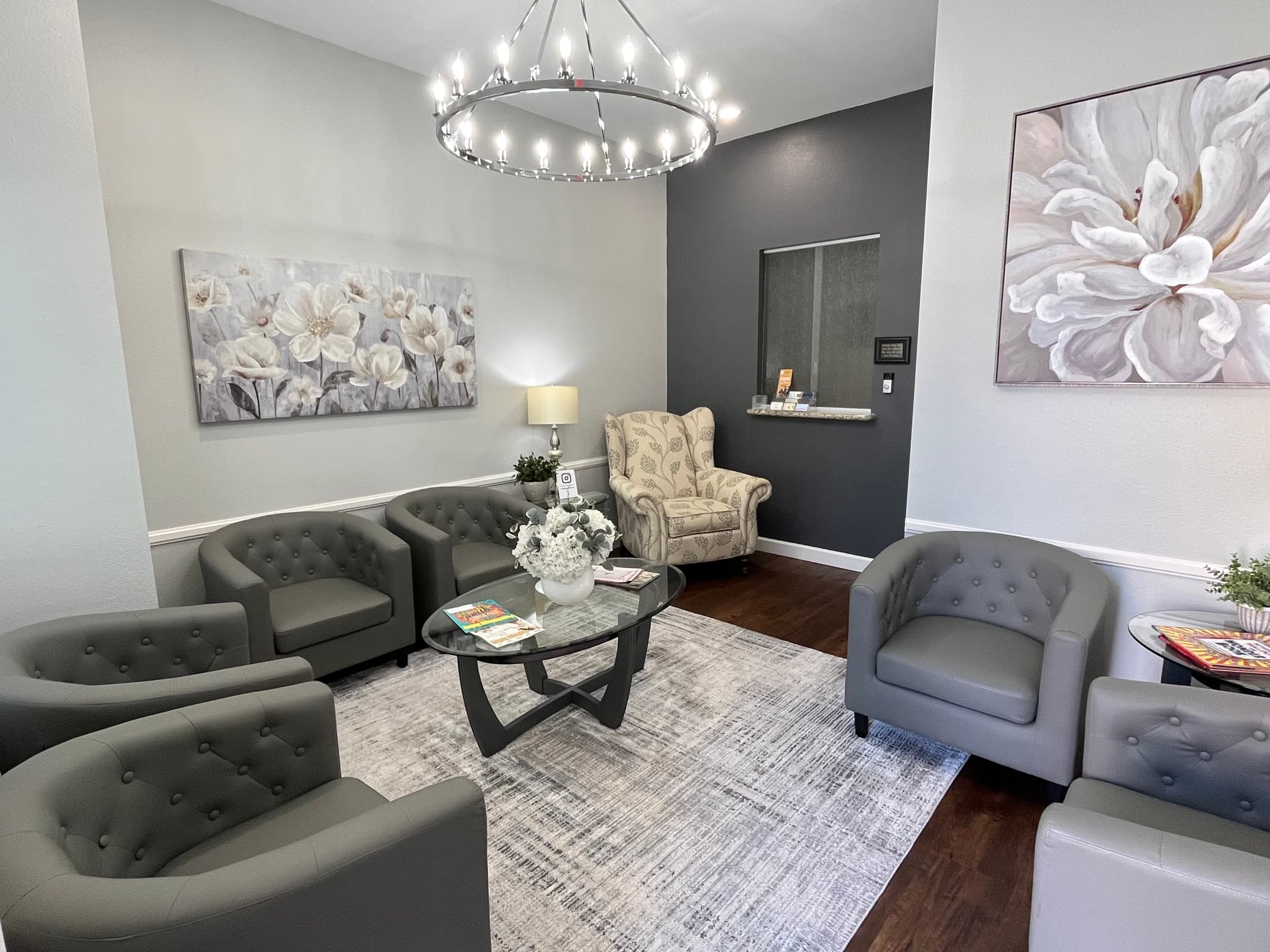 Waiting room at Fortitude & Wellness